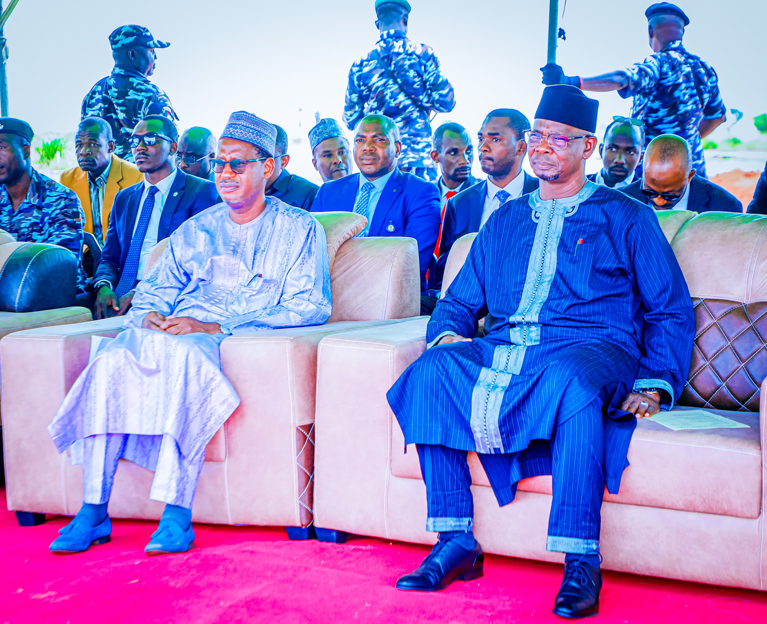 The Executive Governor of Nasarawa State, His Excellency, Engr. Abdullahi A. Sule performed the ground breaking for the construction of the 250 Housing Units under the Renewed Hope Cities and Housing Units Scheme of the Federal Government.   The project is located in Shabu, in Lafia LGA.   At the event were the Honourable Minister of Housing and Urban Development, Arc. Ahmed Musa Dangiwa, the Minister of State, MD CEO FMBN, Developers and other stakeholders.   Lafia, Saturday, 6th July, 2024